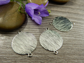 Ympyräriipus/linkki, 15mm, kromi, 1kpl