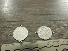 Ympyräriipus/linkki, 15mm, kromi, 1kpl