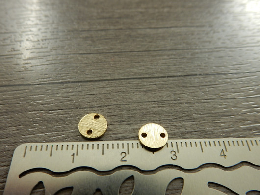 Ympyräriipus/ linkki , 6mm, 24K/kulta, 1kpl