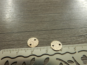 Ympyräriipus/linkki, 8mm, kulta, 1kpl