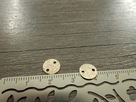 Ympyräriipus/linkki, 8mm, kulta, 1kpl