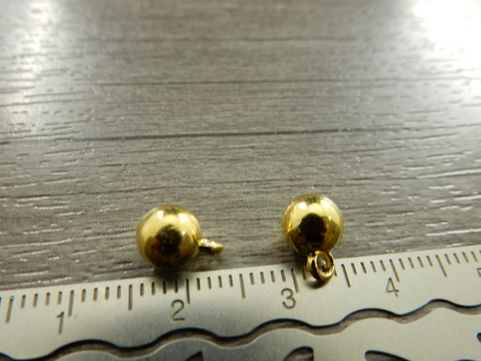 Palloriipus 8.5x6mm, kulta, 1kpl