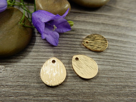 Pisarariipus, 12x10mm, vaaleakulta, 1kpl