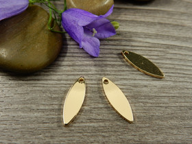 Lehtiriipus, 16x5mm, 18K/kulta, 1kpl