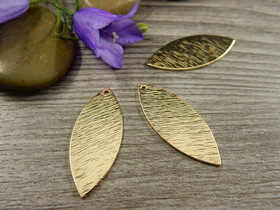 Lehtiriipus, 27x11mm, vaaleakulta, 1kpl
