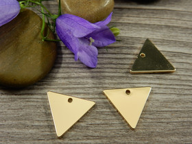 Kolmioriipus, 12x14mm, 18K/ kulta, 1kpl