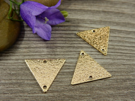 Kolmioriipus/linkki, 13x15mm, 18K/kulta, 1kpl