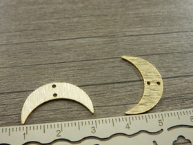 Kuuriipus/linkki, 22x13mm, 24K/vaaleakulta, 1kpl