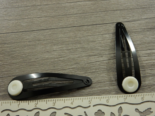 Hiuspinni, 48x14mm, musta, 1kpl