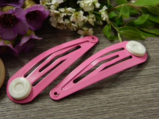 Hiuspinni, 48x14mm, pinkki, 1kpl