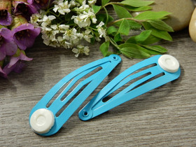 Hiuspinni, 48x14mm, turkoosi, 1kpl