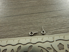 Silmukkaruuvi, 8x4x1mm, kromi, 10kpl