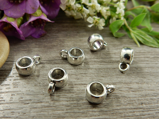 Riipuspidike, 9x6mm, kromi, 1kpl