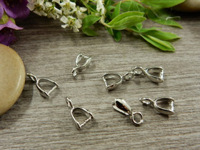 Riipuspidike, 10x6x3mm, kromi, 1kpl