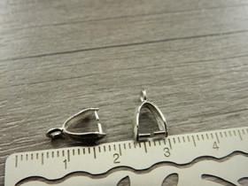 Riipuspidike, 11x6x4mm, kromi, 1kpl