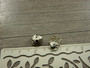 Helmihattu kupera kukka, 8mm, kromi, 20kpl