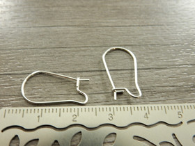 Korvakorukoukku, 20x11mm,kirkashopea/rst, 10paria