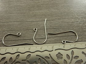 Korvakorukoukku, 16x27mm, rst, 10paria