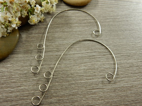 Korvantauskoru, 54x36mm, rst, 1pari