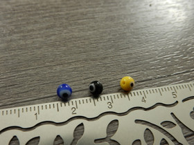 Lasihelmi millefiori, 4mm, mixsetti, 20kpl