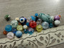 Lasihelmi lajitelma, 4-15mm, mixsetti, 50g