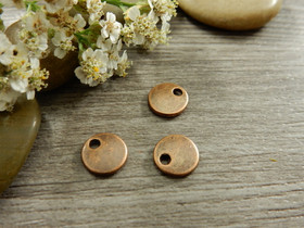 Ympyräriipus, 8mm, kupari, 1kpl