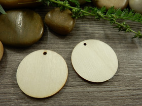 Puuriipus ympyrä, 25mm, ruskea, 1kpl