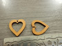 Puuriipus sydän, 25x23mm, ruskea, 1kpl
