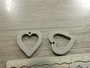 Puuriipus sydän, 25x23mm, harmaa, 1kpl