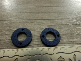 Puuriipus ympyrä, 18mm, sininen, 1kpl