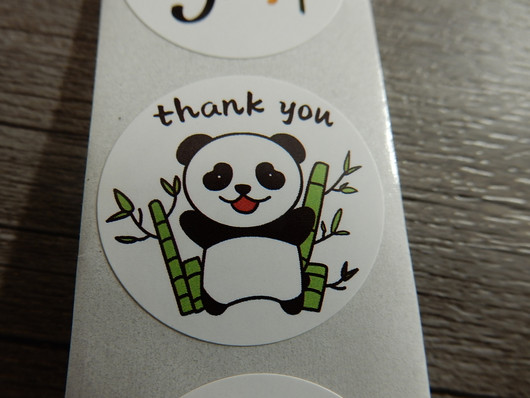Thank you tarra, 25mm, moniväri, 10kpl