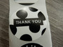 Thank you tarra, 38mm, musta-valkoinen, 10kpl