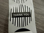 Thank you tarra, 38mm, musta-valkoinen, 10kpl