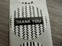Thank you tarra, 38mm, musta-valkoinen, 10kpl