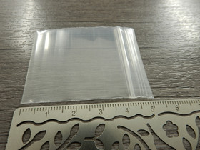 Salpapussi, 4x5cm, kirkas/valkoinen, 1kpl