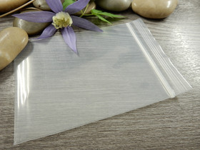 Salpapussi, 7x10mm, kirkas/valkoinen, 1kpl