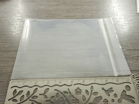 Salpapussi, 7x10mm, kirkas/valkoinen, 1kpl