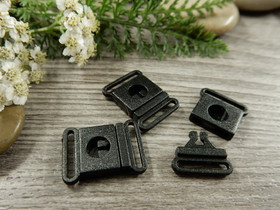 Kiinnitysklipsi, 10mm, musta, 1kpl