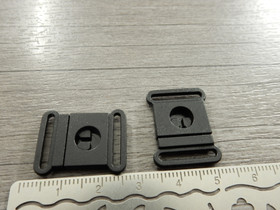 Kiinnitysklipsi, 15mm, musta, 1kpl