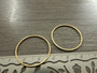 Linkki ympyrä, 25x0.8x0.8mm, umpi, PVD/ kulta/rst, 1kpl