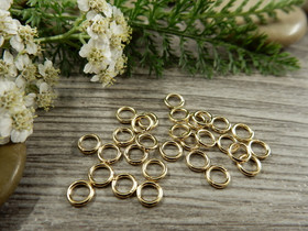 Välirengas, 4x0.7mm, avattava, 18K/vaaleakulta/rst, 10kpl