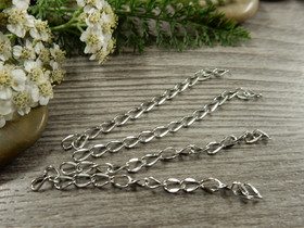 Säätöketju ovaali, 4.5-5cm, rst, 10kpl