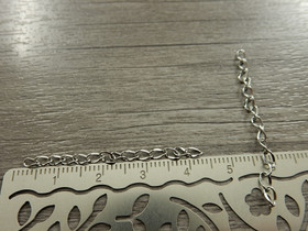 Säätöketju ovaali, 4.5-5cm, rst, 10kpl