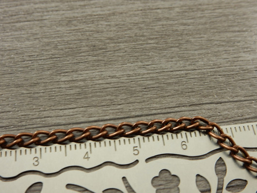 Twistketju,3x5x0.8mm, kupari, 1m