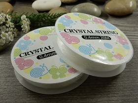 Joustolanka, 0.4mm, kirkas, 20m