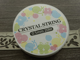 Joustolanka, 0.5mm, kirkas, 20m