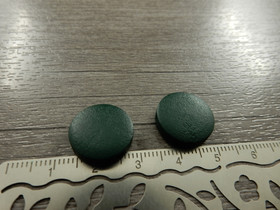 Puuhelmi, 15mm, tummanvihreä, 10kpl