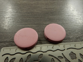 Puuhelmi, 20mm, pinkki, 10kpl