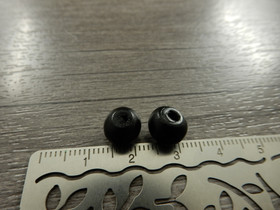 Puuhelmi, 7x8mm, musta, 20kpl