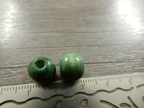 Puuhelmi, 10x9mm, vihreä, 10kpl